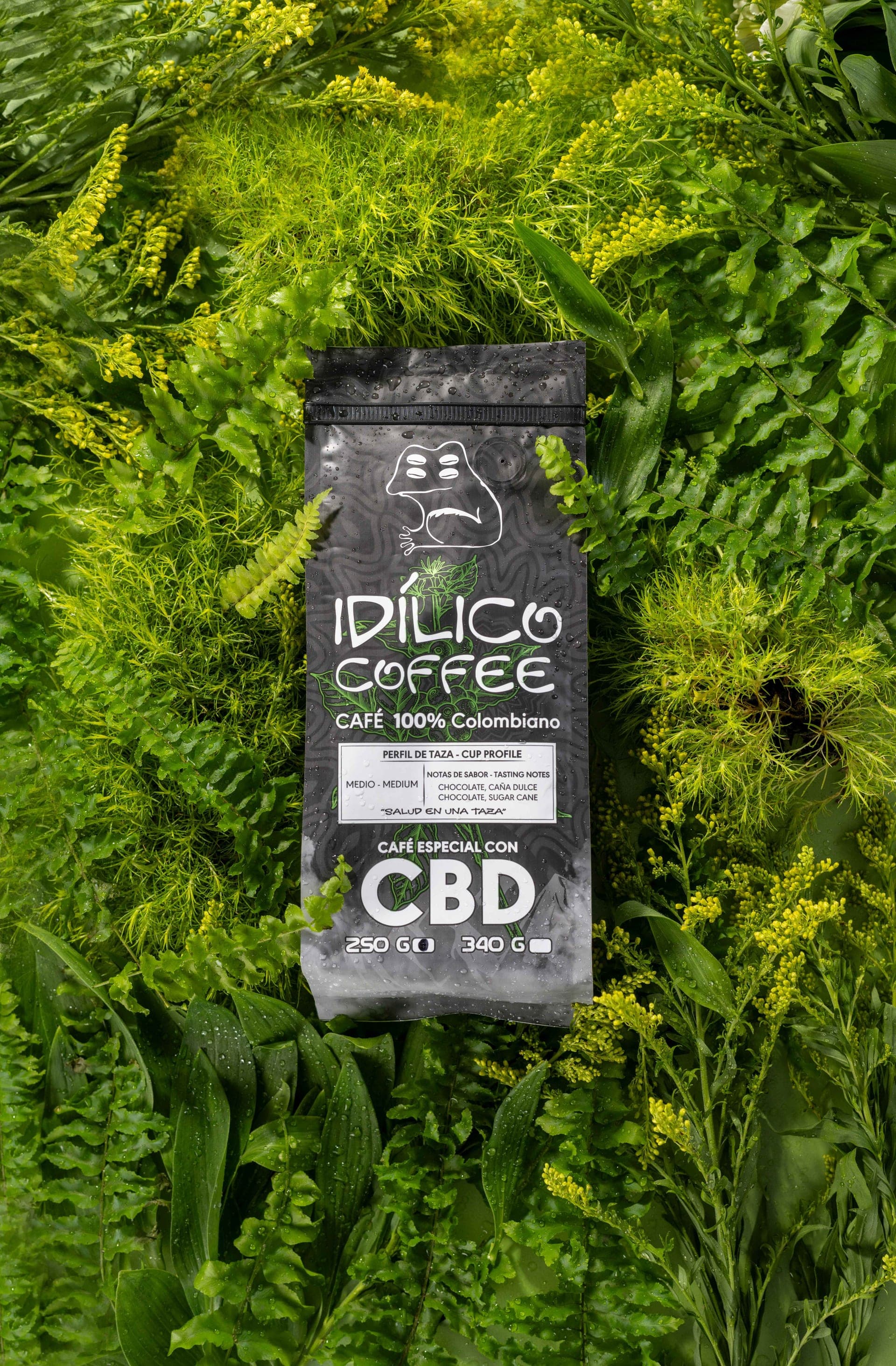 Coffee package in nature